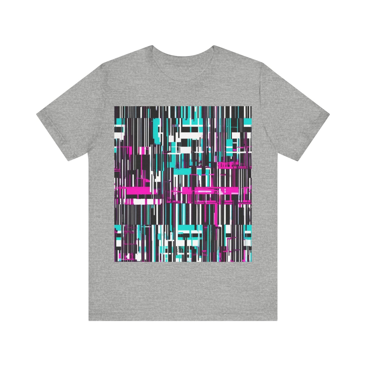 boostlete-am-crew-pattern-barcode-bold-0023 — Unisex Jersey Short Sleeve (B+C 3001)