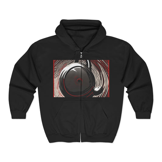 boostlete-am-crew-scene-kettlebell-motion-vector-0224 — Unisex Heavy Blend Full-Zip Hooded Sweatshirt
