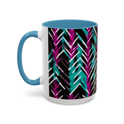 boostlete-recovery-progress-pattern-chevron-retro-0243 — Accent Mug 11/15oz
