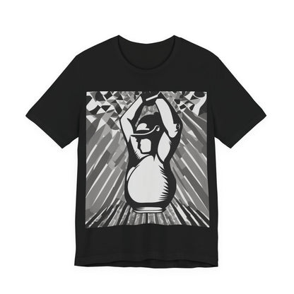 boostlete-iron-intent-scene-kettlebell-grainy-modern-0276 — Unisex Jersey Short Sleeve (B+C 3001)