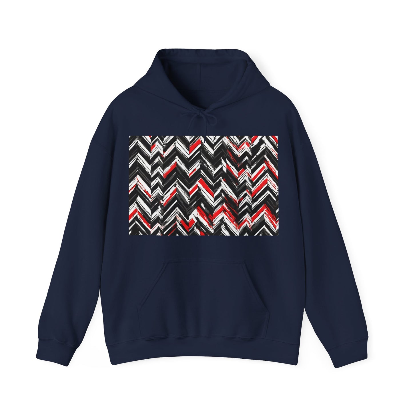 boostlete-am-crew-pattern-chevron-geometric-0659 — Unisex Heavy Blend Hoodie (G18500)