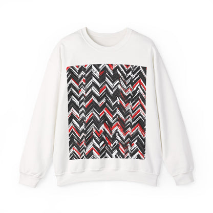 boostlete-am-crew-pattern-chevron-geometric-0659 — Unisex Heavy Blend Crewneck (G18000)