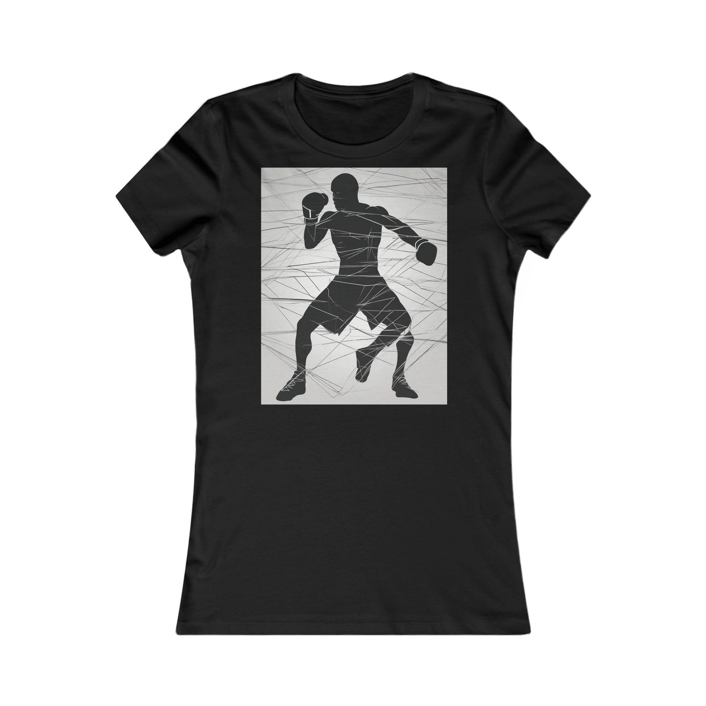 boostlete-mile-by-mile-scene-boxer-motion-geometric-0028 — Women's Favorite Tee (B+C 6004)