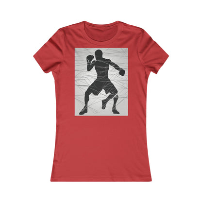 boostlete-mile-by-mile-scene-boxer-motion-geometric-0028 — Women's Favorite Tee (B+C 6004)