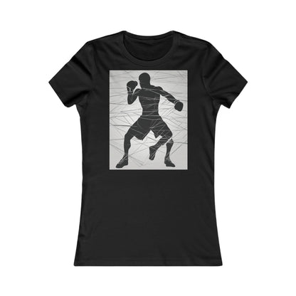 boostlete-mile-by-mile-scene-boxer-motion-geometric-0028 — Women's Favorite Tee (B+C 6004)