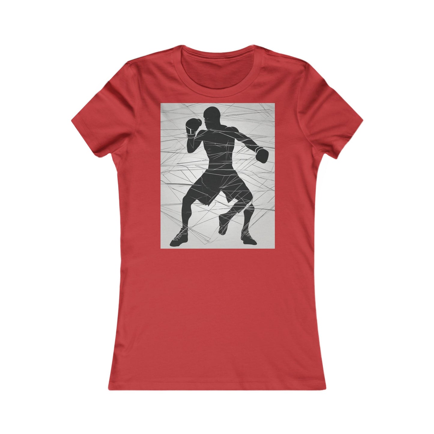 boostlete-mile-by-mile-scene-boxer-motion-geometric-0028 — Women's Favorite Tee (B+C 6004)