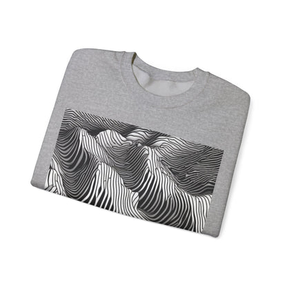 boostlete-field-day-pattern-topographic-isometric-0211 — Unisex Heavy Blend Crewneck Sweatshirt (Gildan)
