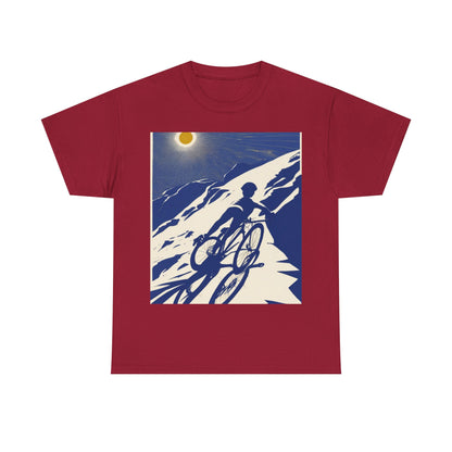 boostlete-am-crew-scene-cyclist-offset-bold-0008 — Unisex Heavy Cotton Tee (Gildan 5000)