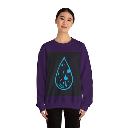 boostlete-iron-intent-icon-water-grainy-vector-0762 — Unisex Heavy Blend Crewneck (G18000)