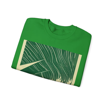 boostlete-mile-by-mile-icon-swimmer-motion-isometric-0078 — Unisex Heavy Blend Crewneck Sweatshirt (Gildan)