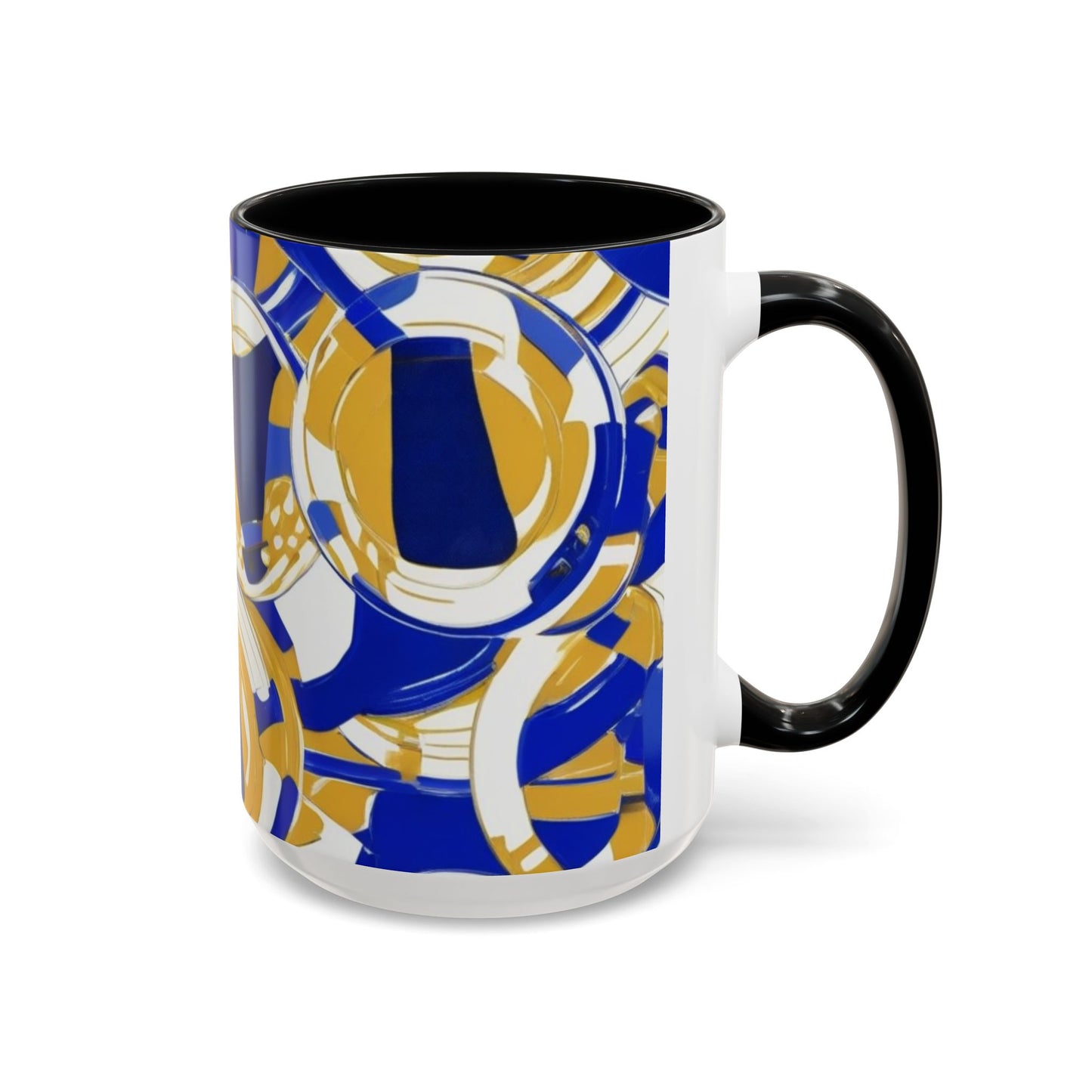 boostlete-field-day-icon-barbell-grainy-line-art-0906 — Accent Mug 11/15oz