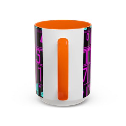 boostlete-iron-intent-pattern-plate-number-retro-0227 — Accent Mug 11oz/15oz