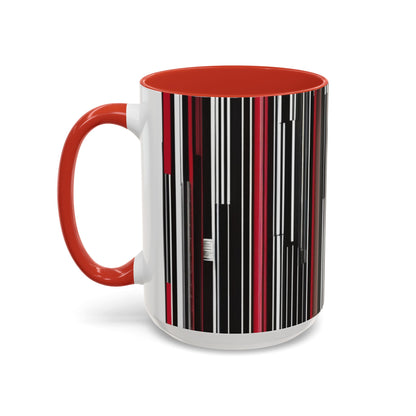 boostlete-am-crew-pattern-barcode-athletic-0911 — Accent Mug 11/15oz