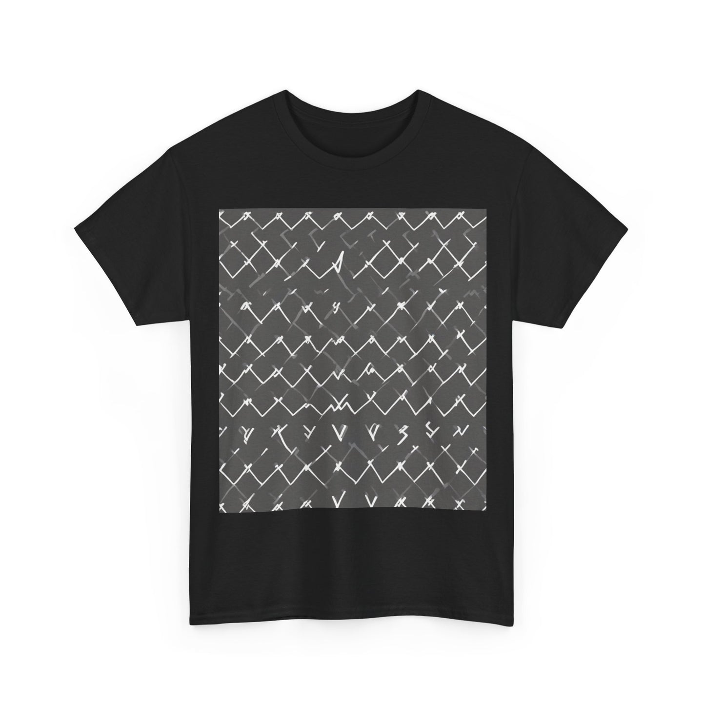 boostlete-am-crew-pattern-ekg-bold-0047 — Unisex Heavy Cotton Tee (Gildan 5000)