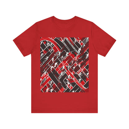 boostlete-pr-season-scene-marathoner-outline-modern-0124 — Unisex Jersey Short Sleeve (B+C 3001)