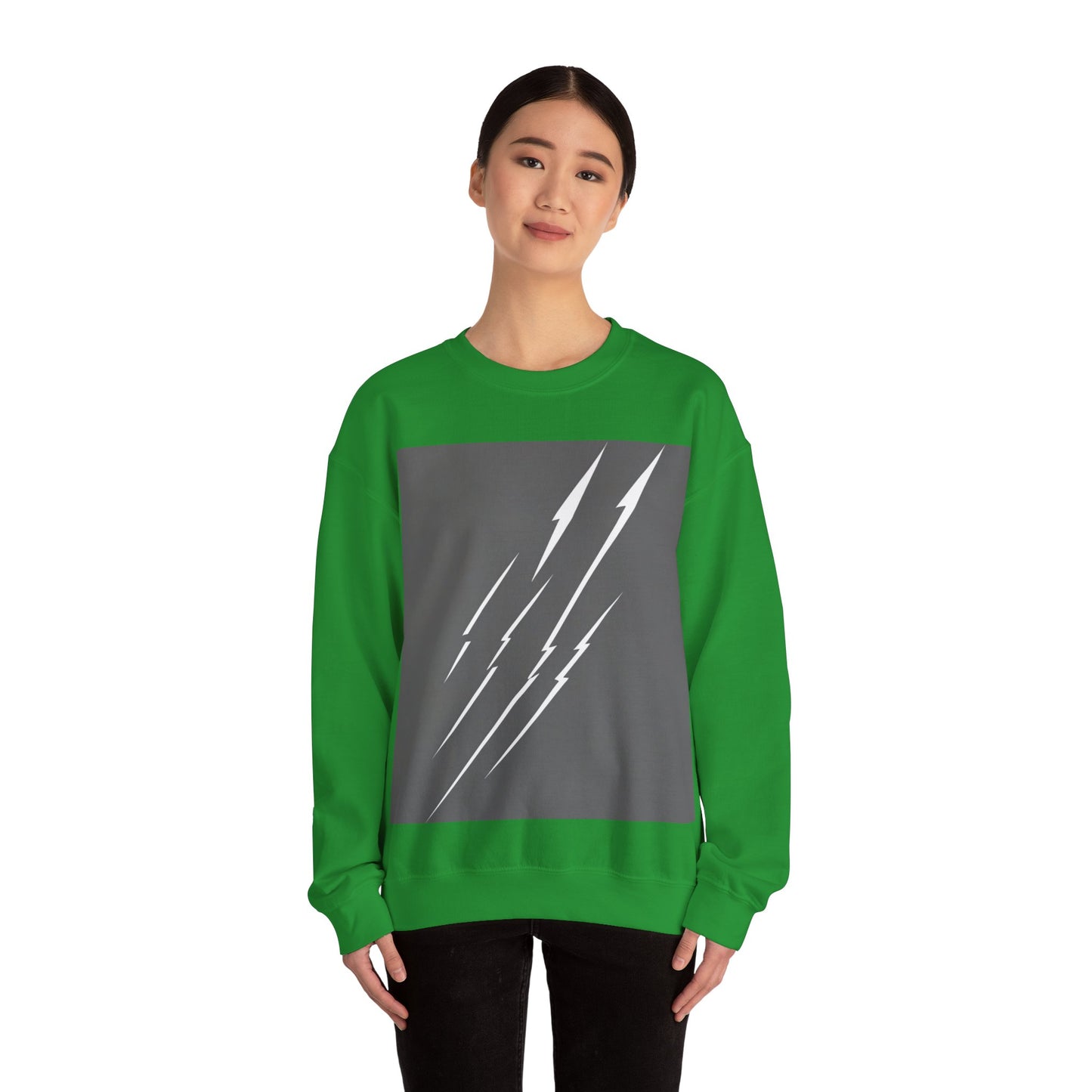boostlete-boost-mode-icon-lightning-soft-industrial-0446 — Unisex Heavy Blend Crewneck (G18000)