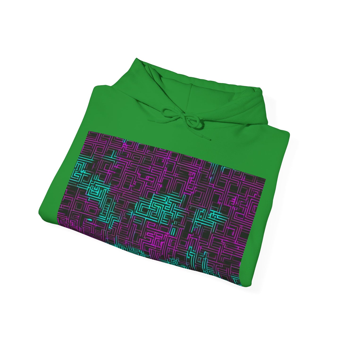 boostlete-boost-mode-pattern-plate-number-monoline-0079 — Unisex Heavy Blend Hooded Sweatshirt (Gildan)