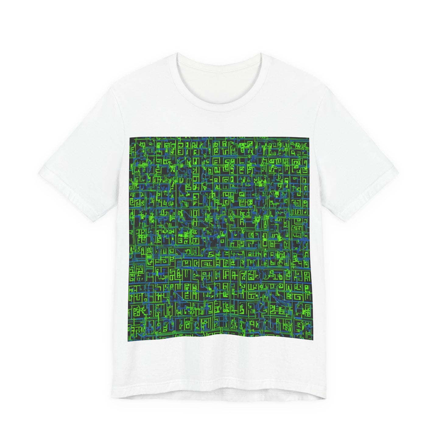 boostlete-mile-by-mile-pattern-plate-number-blueprint-0147 — Unisex Jersey Short Sleeve (B+C 3001)