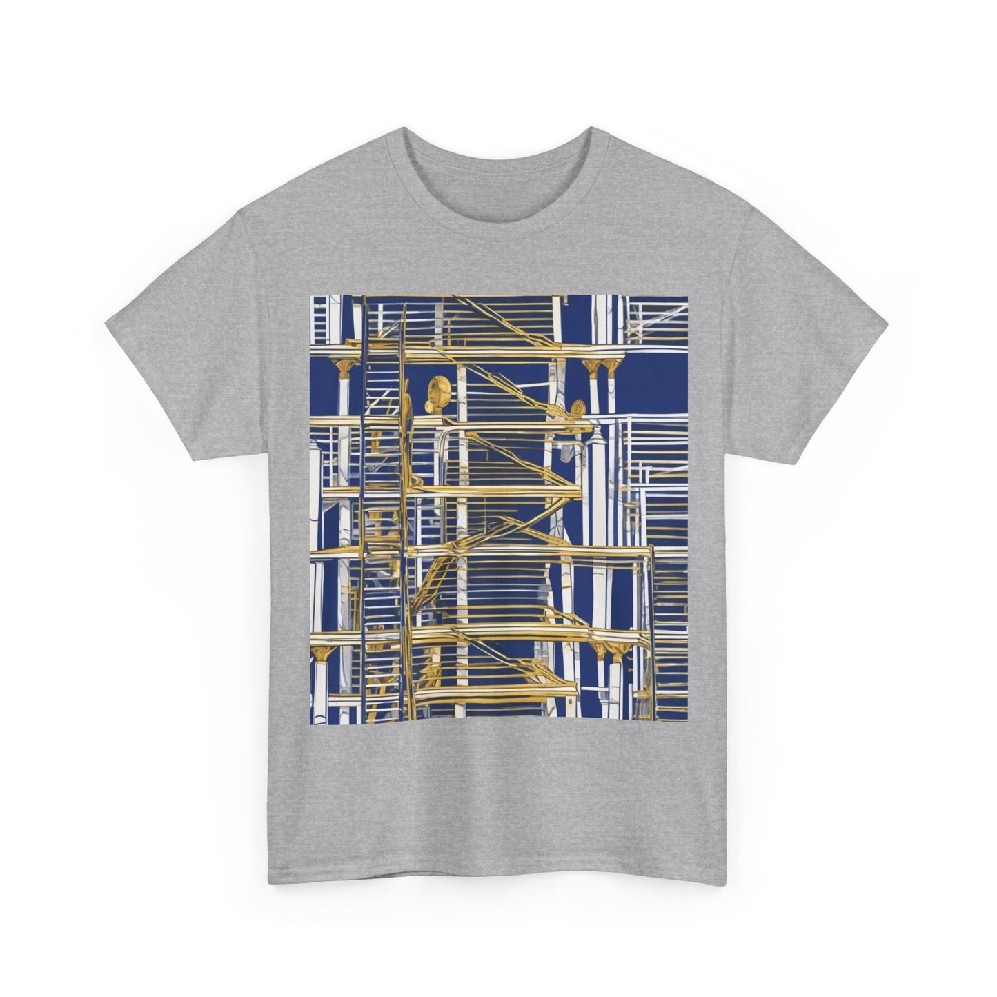 boostlete-rise-grind-icon-ladder-high-engraved-0238 — Unisex Heavy Cotton Tee (Gildan 5000)