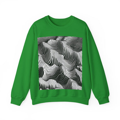 boostlete-field-day-pattern-topographic-isometric-0211 — Unisex Heavy Blend Crewneck Sweatshirt (Gildan)