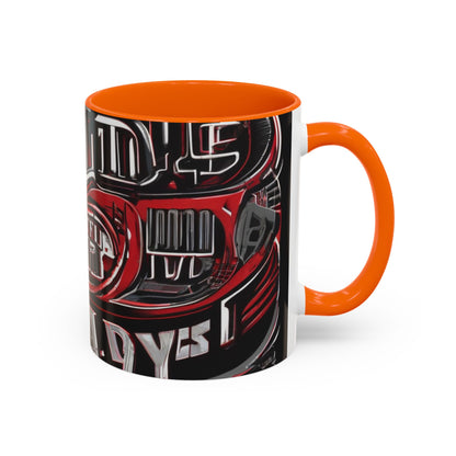 boostlete-boost-mode-type-win-the-day-outline-over-solid-monoline-0477 — Accent Mug 11/15oz