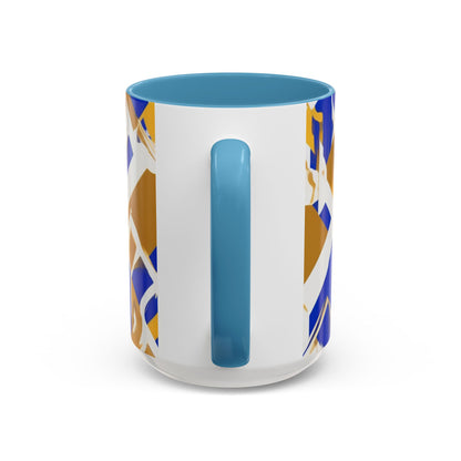 boostlete-field-day-icon-flame-glitch-geometric-0090 — Accent Mug 11oz/15oz
