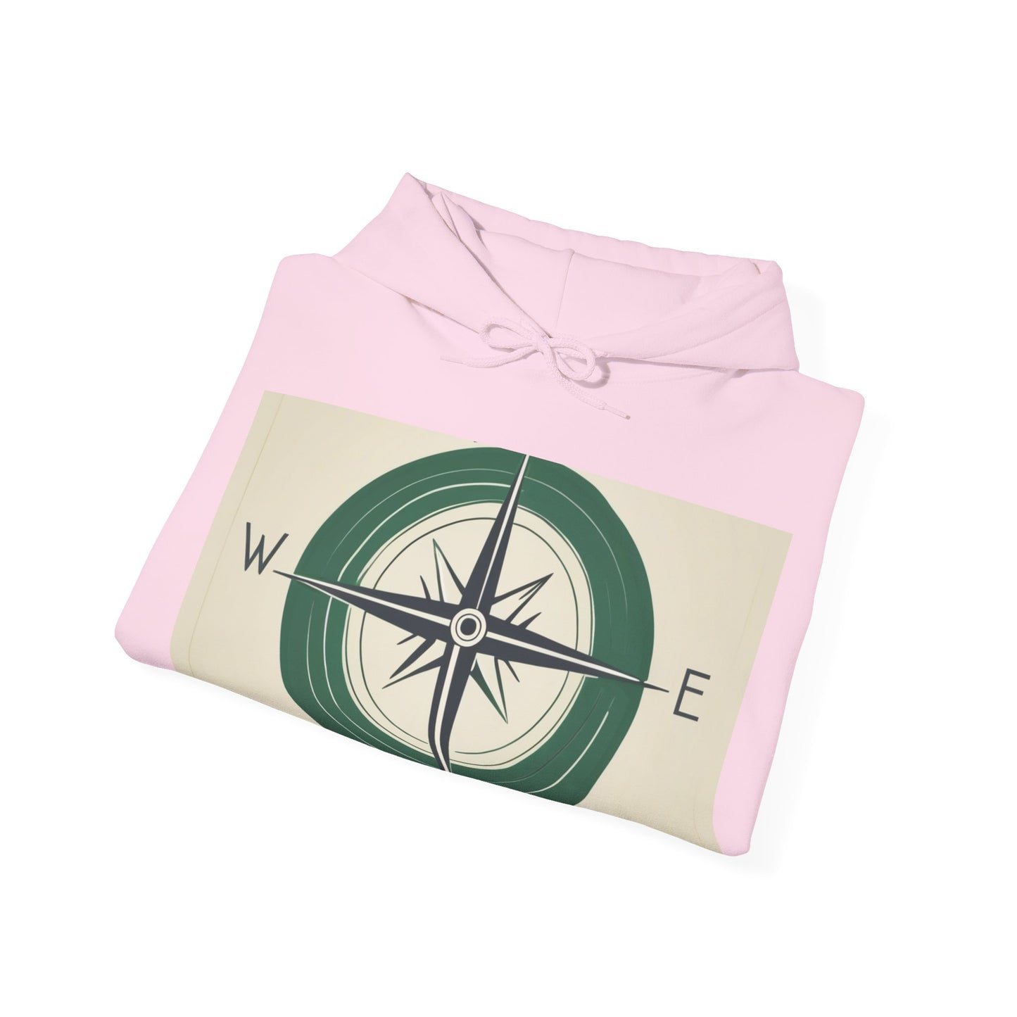 boostlete-iron-intent-icon-compass-soft-blueprint-0614 — Unisex Heavy Blend Hoodie (G18500)