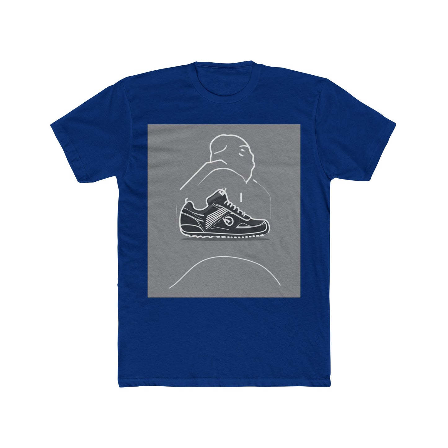 boostlete-boost-mode-icon-sneaker-offset-vector-0166 — Unisex Cotton Crew Tee (NL 3600)