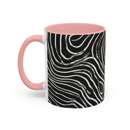 boostlete-field-day-pattern-topographic-badge-0307 — Accent Mug 11oz/15oz