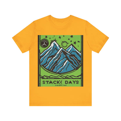 boostlete-pr-season-icon-mountain-grainy-badge-0154 — Unisex Jersey Short Sleeve (B+C 3001)