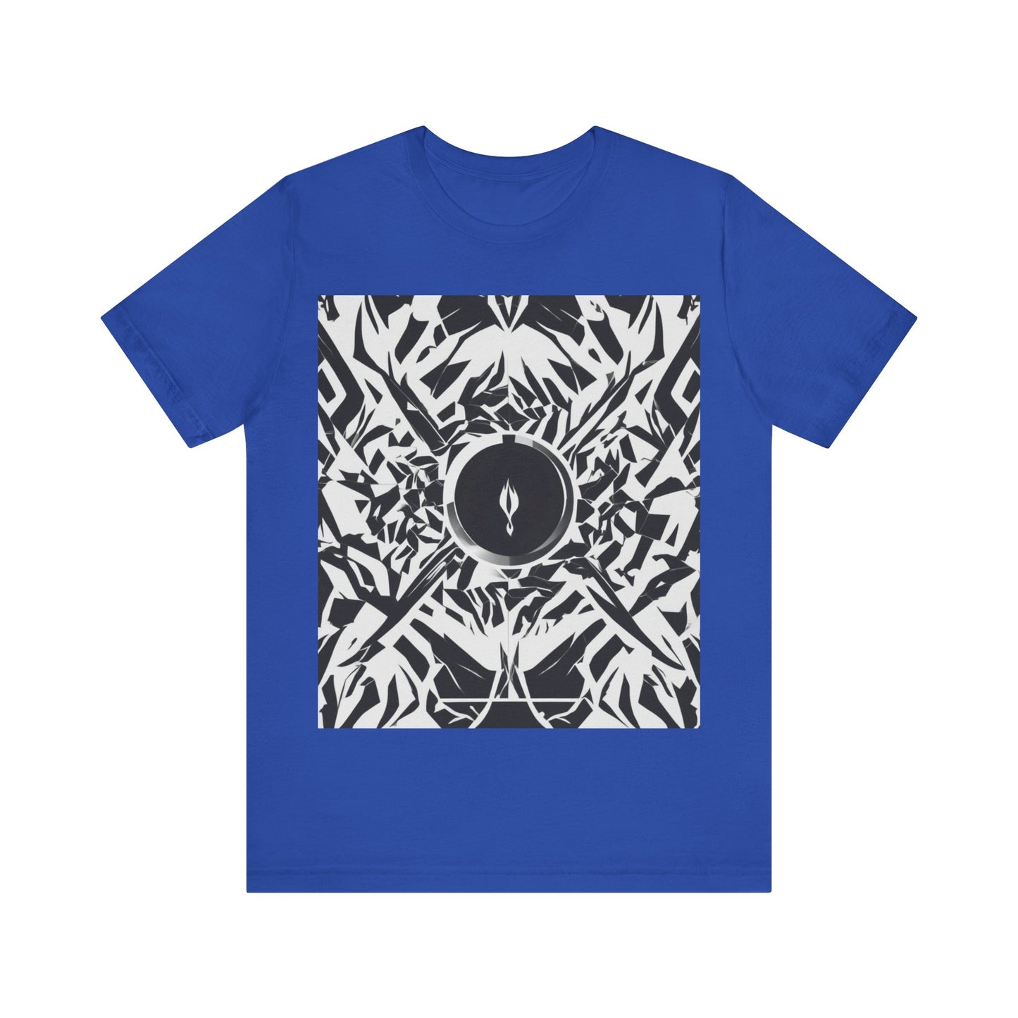 boostlete-am-crew-icon-flame-matte-geometric-0286 — Unisex Jersey Short Sleeve (B+C 3001)