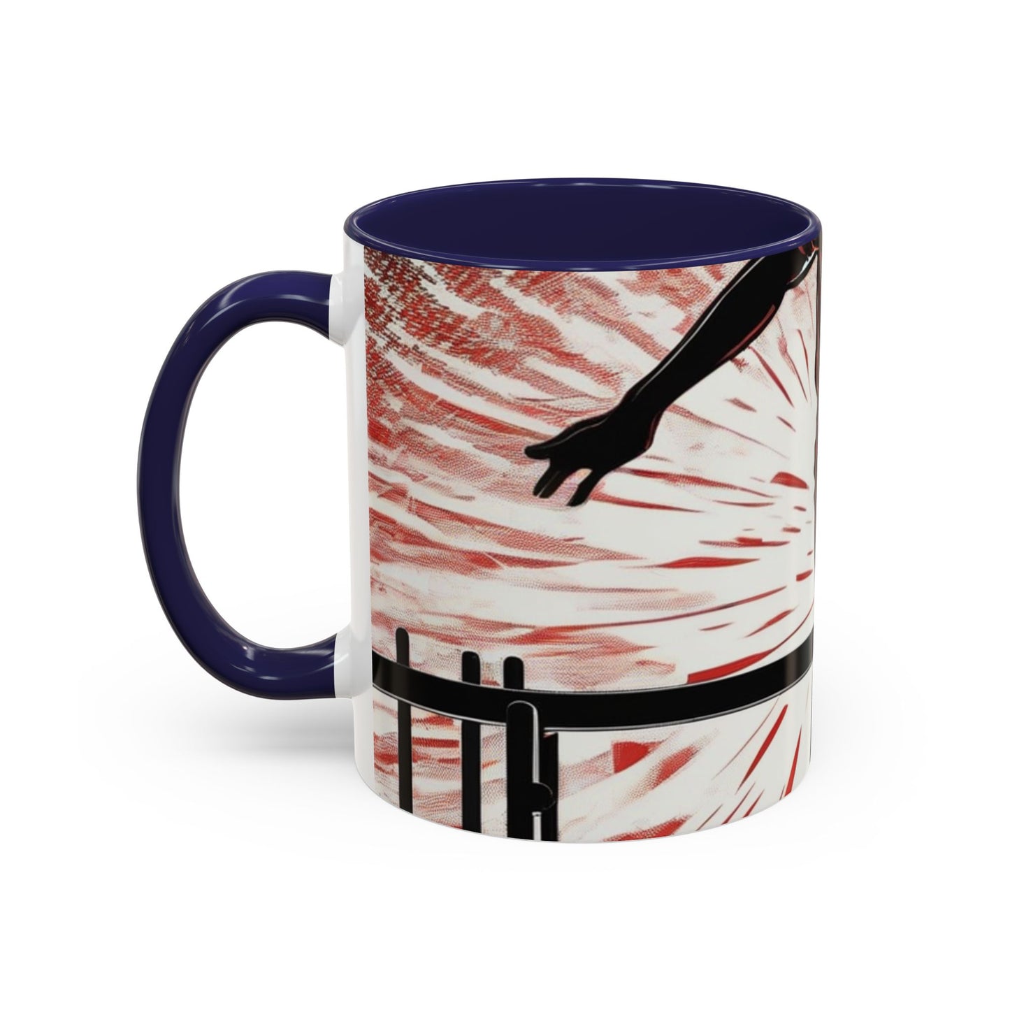 boostlete-recovery-progress-scene-hurdler-halftone-engraved-0212 — Accent Mug 11oz/15oz