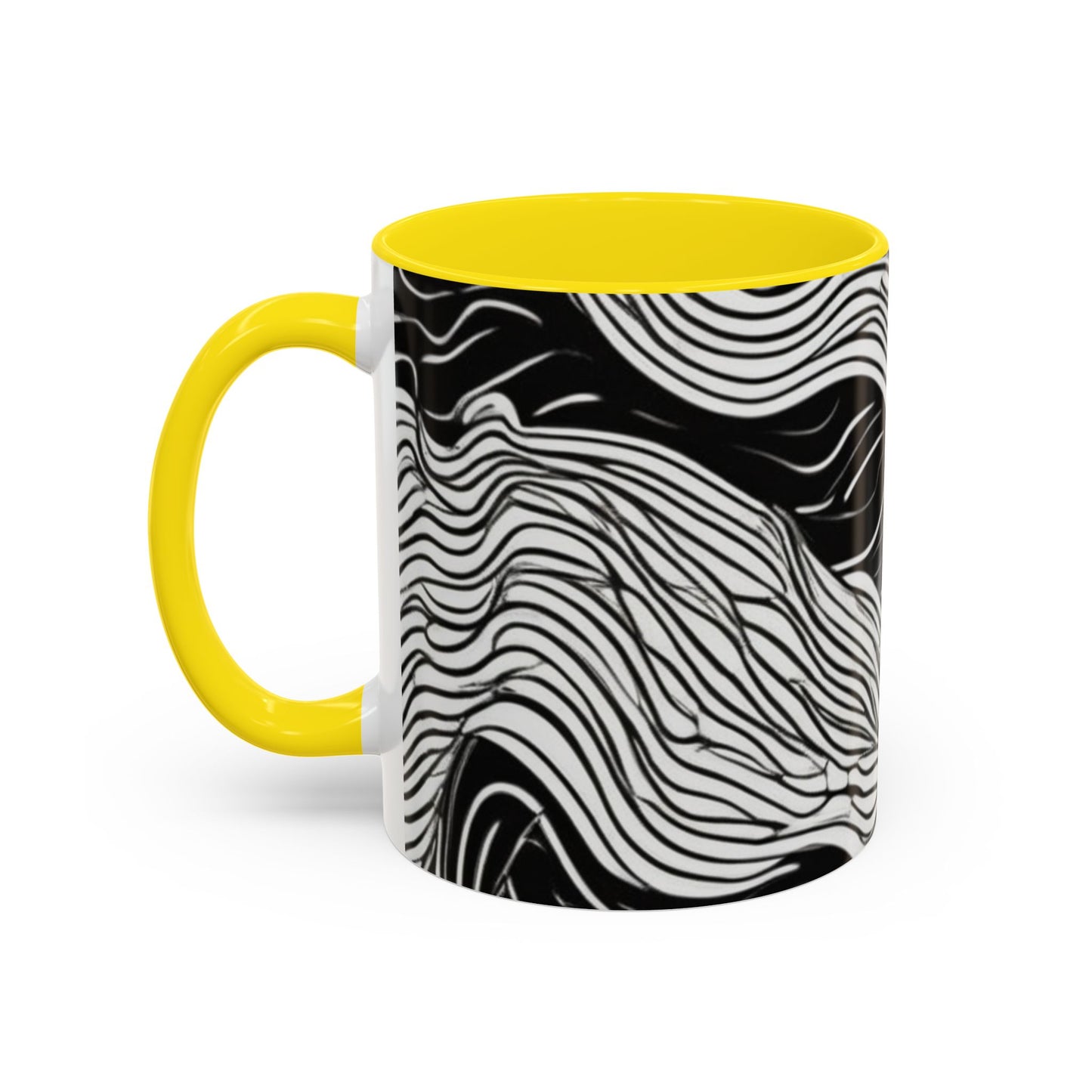 boostlete-field-day-pattern-topographic-line-art-0239 — Accent Mug 11oz/15oz