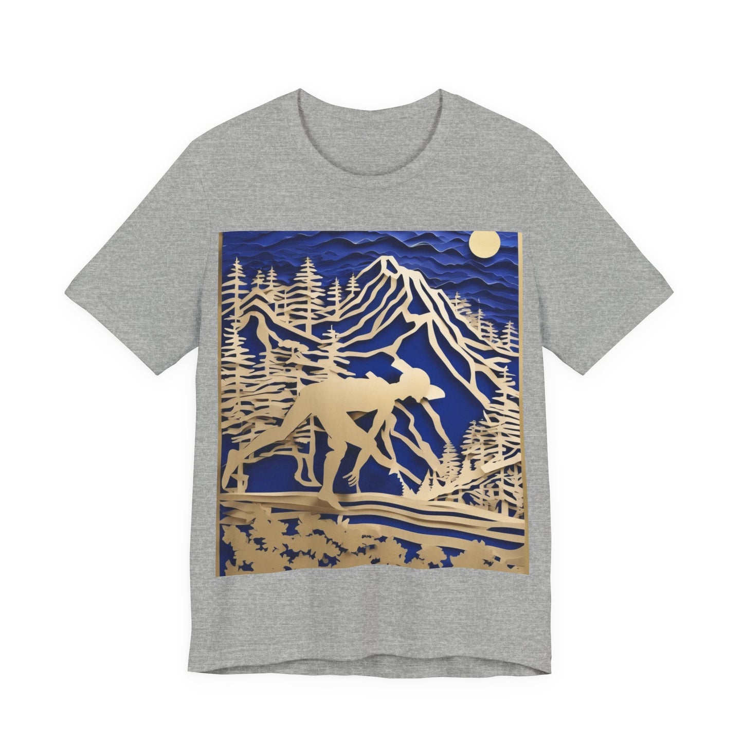 boostlete-recovery-progress-scene-trail-3d-paper-0176 — Unisex Jersey Short Sleeve (B+C 3001)