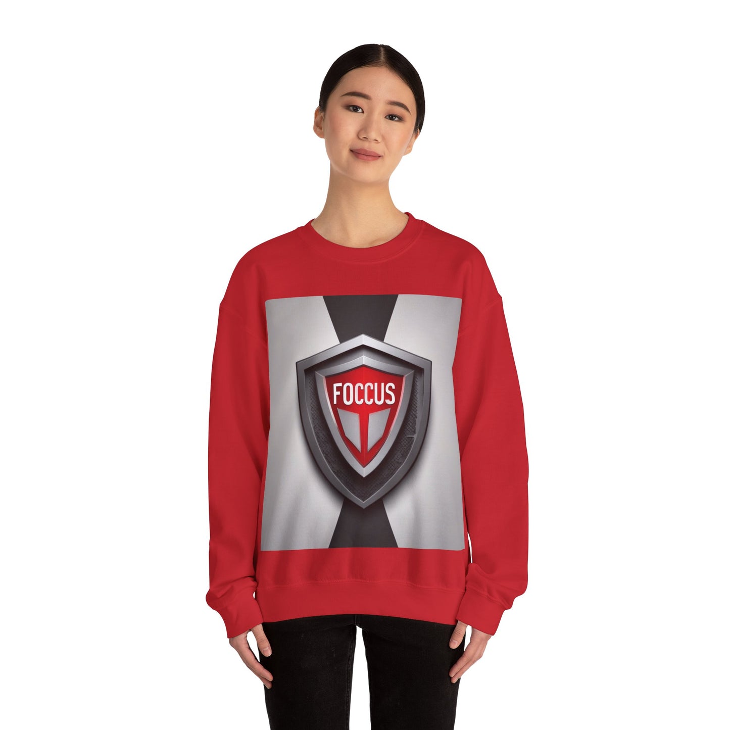 boostlete-mile-by-mile-icon-shield-soft-paper-0114 — Unisex Heavy Blend Crewneck Sweatshirt (Gildan)
