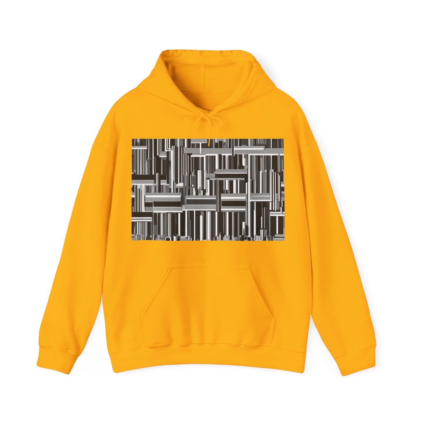 boostlete-recovery-progress-pattern-barcode-isometric-1023 — Unisex Heavy Blend Hoodie (G18500)