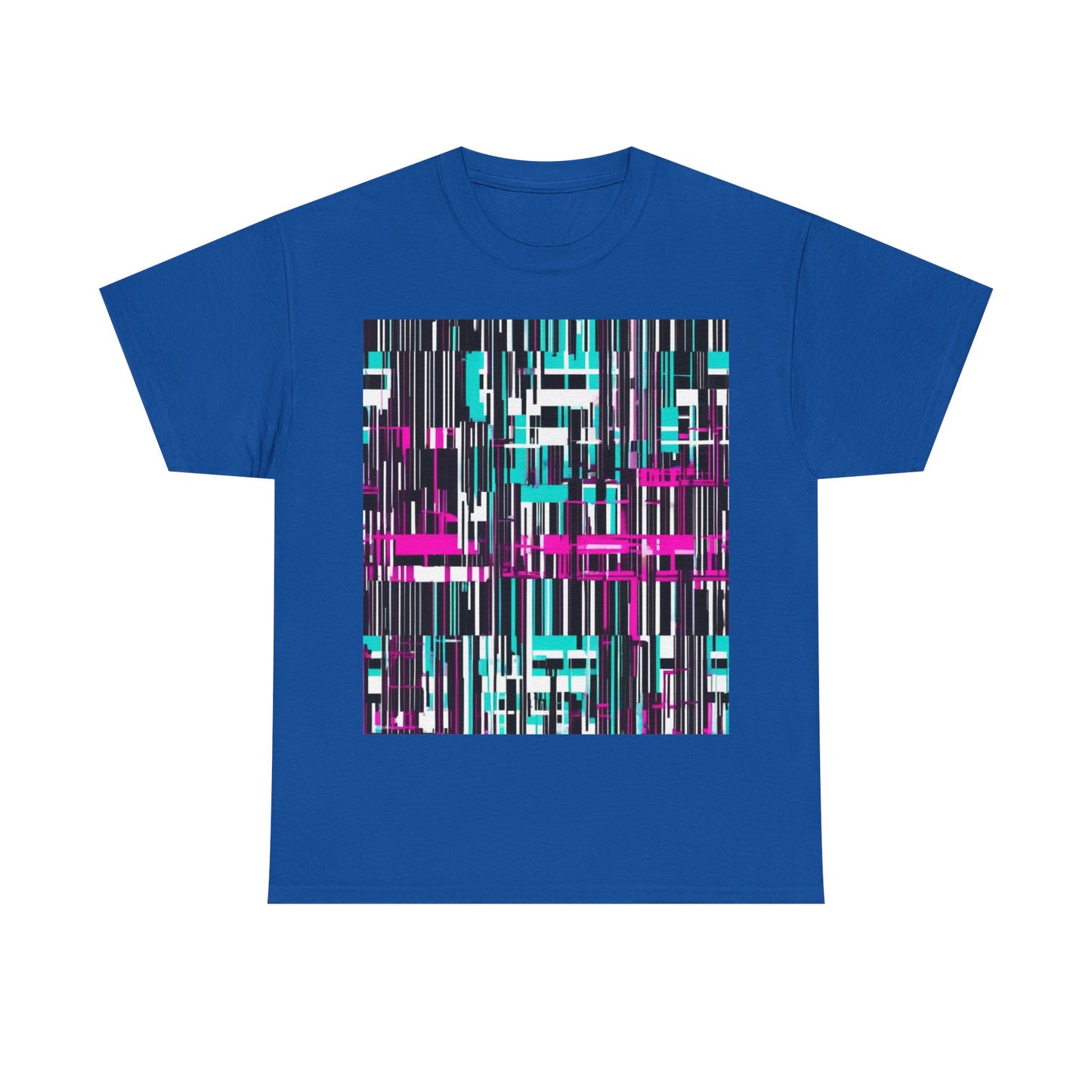 boostlete-am-crew-pattern-barcode-bold-0023 — Unisex Heavy Cotton Tee (Gildan 5000)