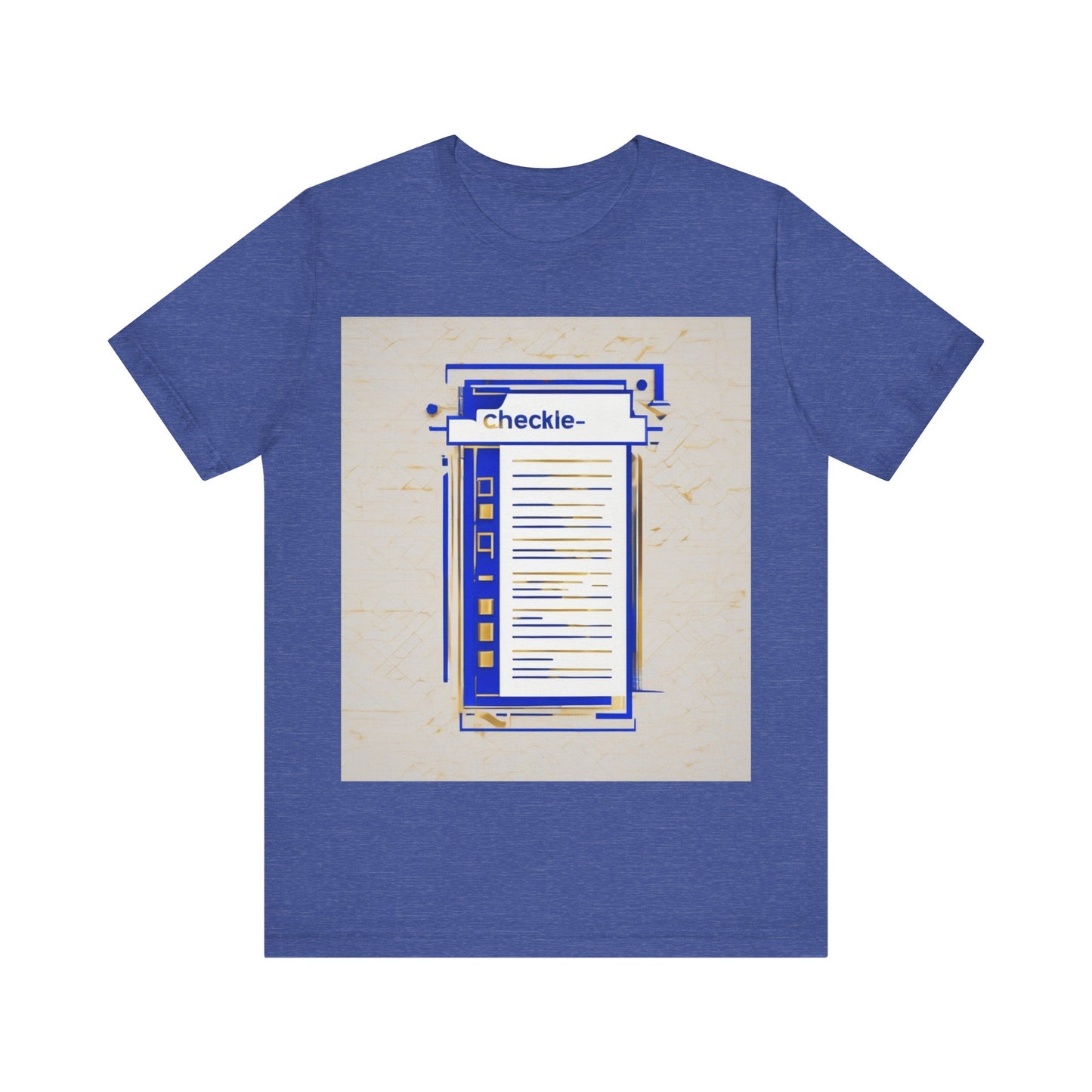 boostlete-am-crew-icon-checklist-glitch-badge-0018 — Unisex Jersey Short Sleeve (B+C 3001)
