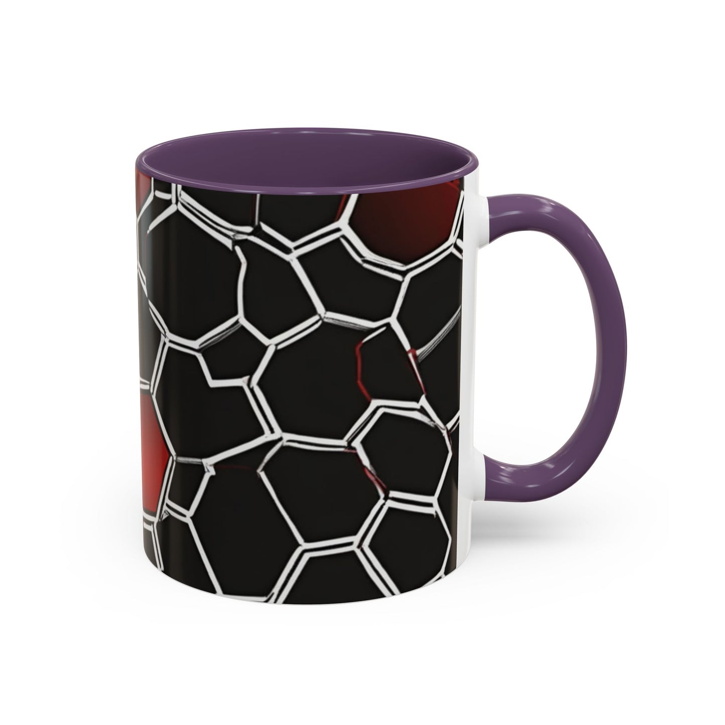 boostlete-quiet-power-pattern-hex-vector-0039 — Accent Mug 11/15oz
