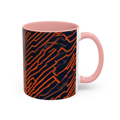 boostlete-field-day-pattern-ekg-modern-0087 — Accent Mug 11oz/15oz