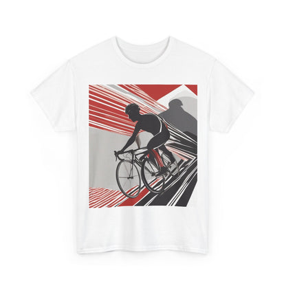boostlete-boost-mode-scene-cyclist-speed-geometric-0208 — Unisex Heavy Cotton Tee (Gildan 5000)