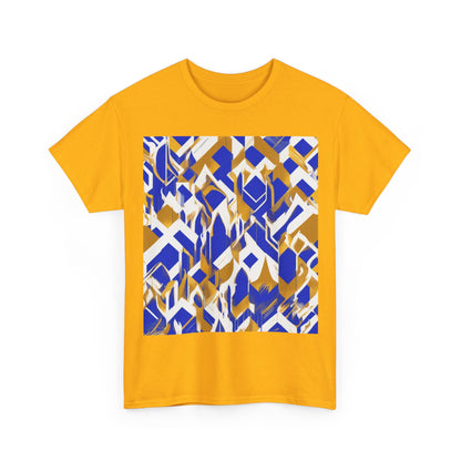 boostlete-field-day-icon-flame-glitch-geometric-0090 — Unisex Heavy Cotton Tee (Gildan 5000)