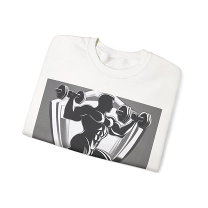 boostlete-mile-by-mile-scene-lunge-3d-athletic-0020 — Unisex Heavy Blend Crewneck Sweatshirt (Gildan)