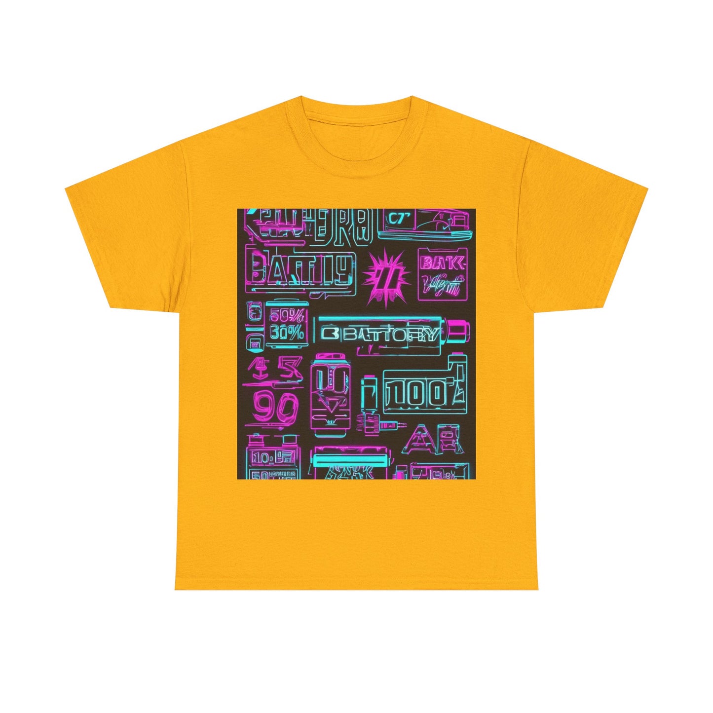 boostlete-rise-grind-type-battery-100-effort-split-blueprint-0205 — Unisex Heavy Cotton Tee (Gildan 5000)