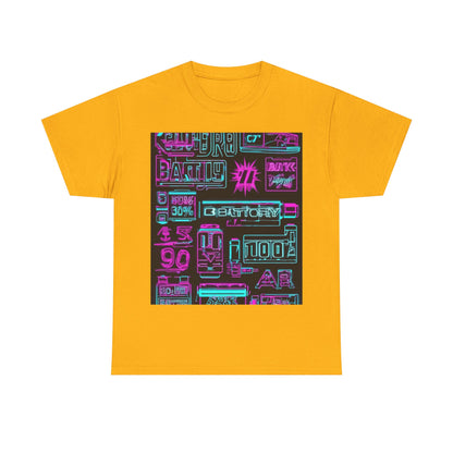 boostlete-rise-grind-type-battery-100-effort-split-blueprint-0205 — Unisex Heavy Cotton Tee (Gildan 5000)