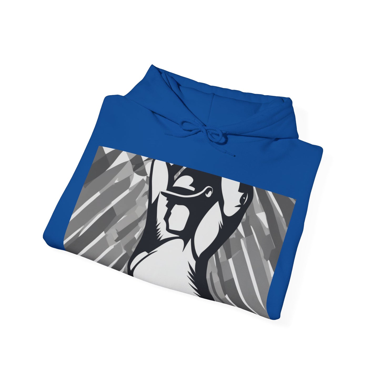 boostlete-iron-intent-scene-kettlebell-grainy-modern-0276 — Unisex Heavy Blend Hooded Sweatshirt (Gildan)