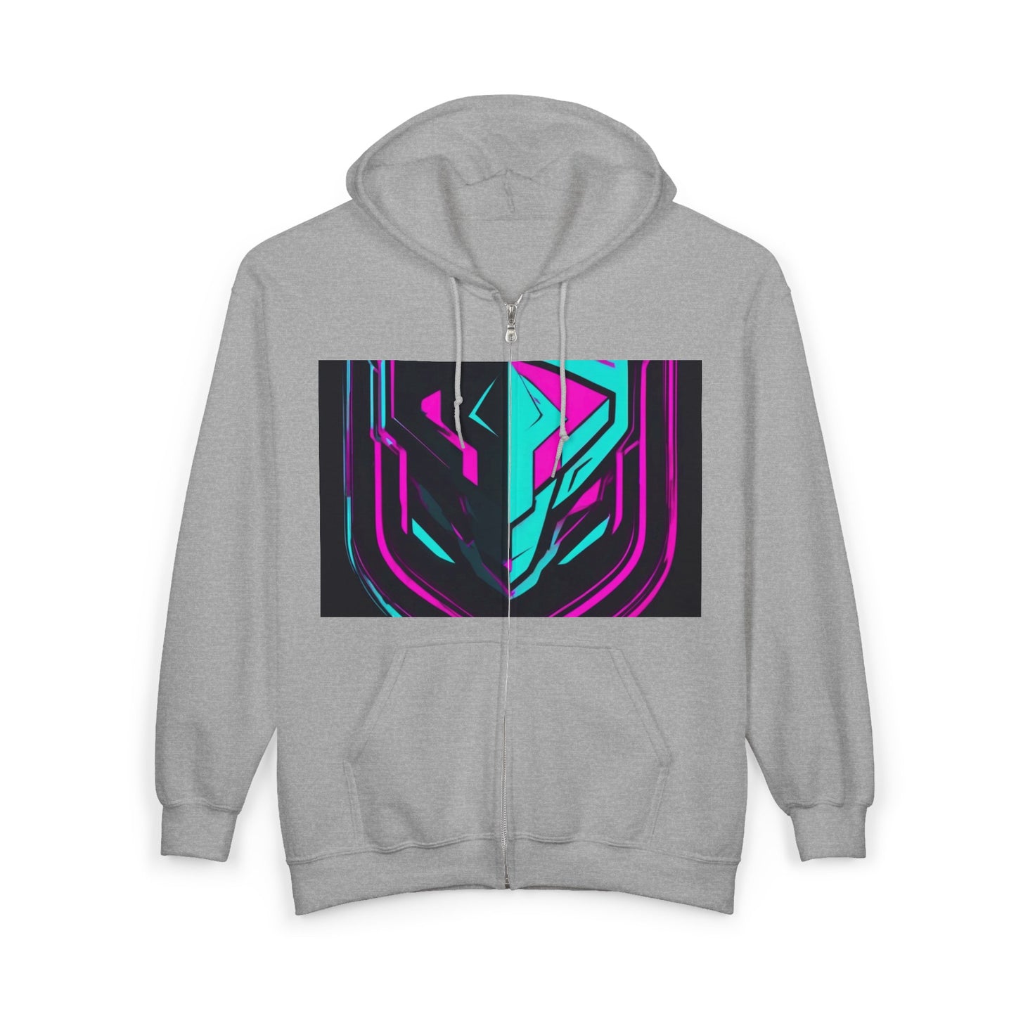 boostlete-pr-season-icon-shield-speed-industrial-0270 — Unisex Heavy Blend Full-Zip Hooded Sweatshirt