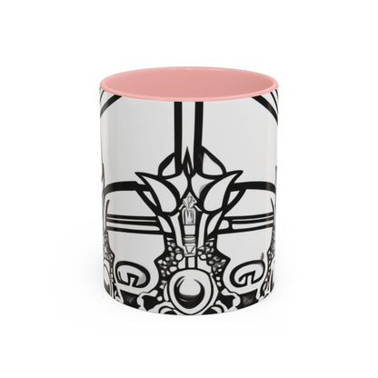 boostlete-quiet-power-icon-crown-outline-badge-0130 — Accent Mug 11oz/15oz