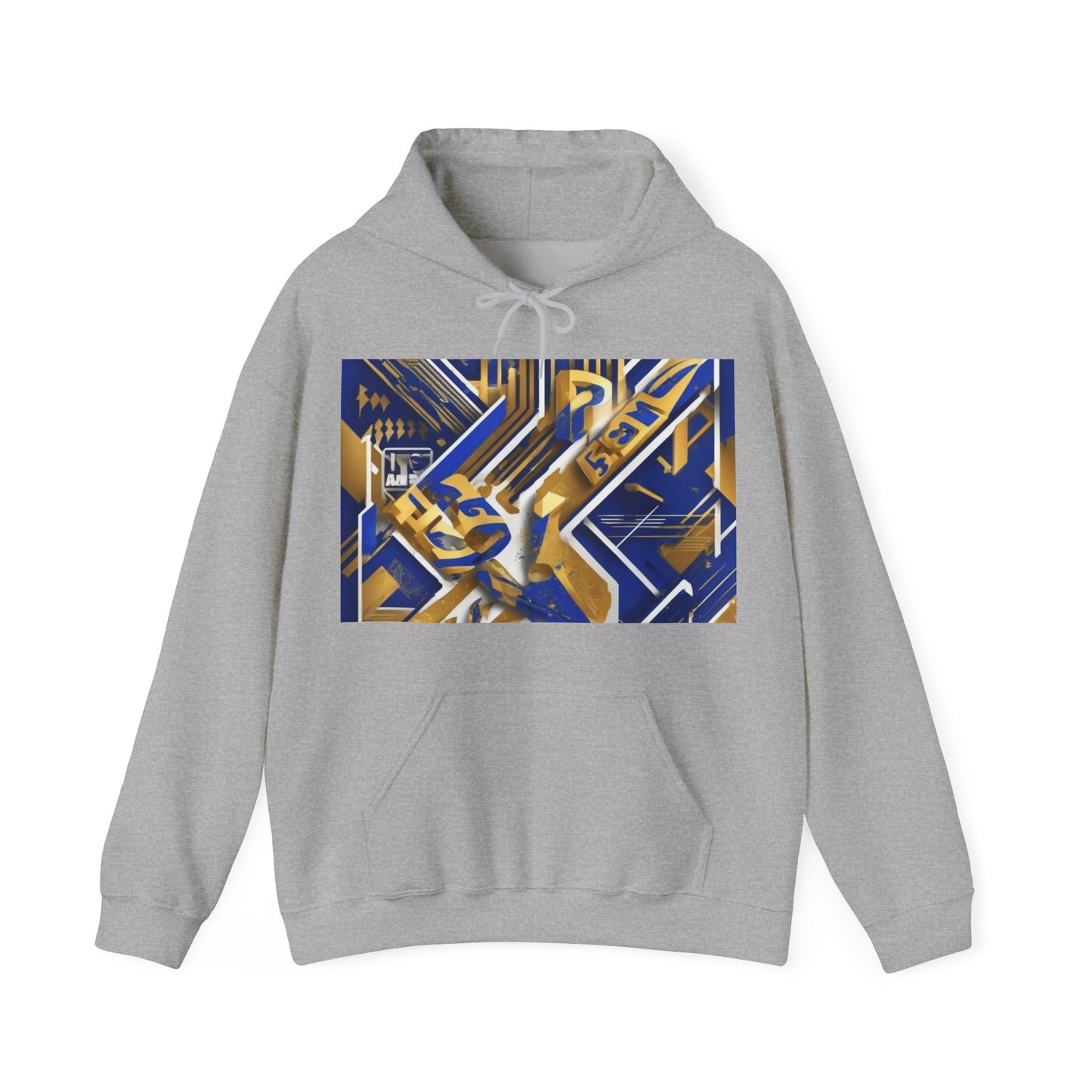boostlete-am-crew-type-progress-beats-perfect-diagonal-modern-0209 — Unisex Heavy Blend Hooded Sweatshirt (Gildan)