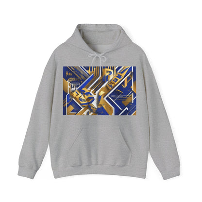 boostlete-am-crew-type-progress-beats-perfect-diagonal-modern-0209 — Unisex Heavy Blend Hooded Sweatshirt (Gildan)
